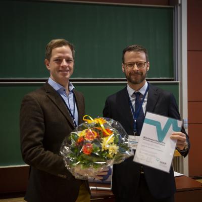 Preisverleihung DGKN-Nachwuchsförderpreis für Klin. Neurophysiologie an Dr. Dr. S. Schreglmann