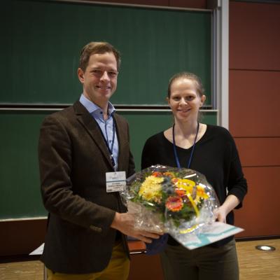 Preisverleihung DGKN-Nachwuchsförderpreis für Neurosonologie an Dr. A. Fisse